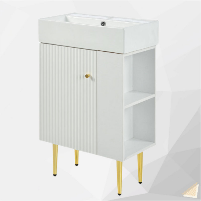 Ensemble de meuble-lavabo simple 22 po Lavard, Blanc