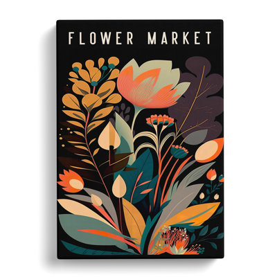 XMKTMKT-185 Contemporary Flower Market Exhibition No.7 - Wrapped Canvas Print