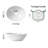 Paklorde 11.61 " Ceramic Oval Bathroom Sink