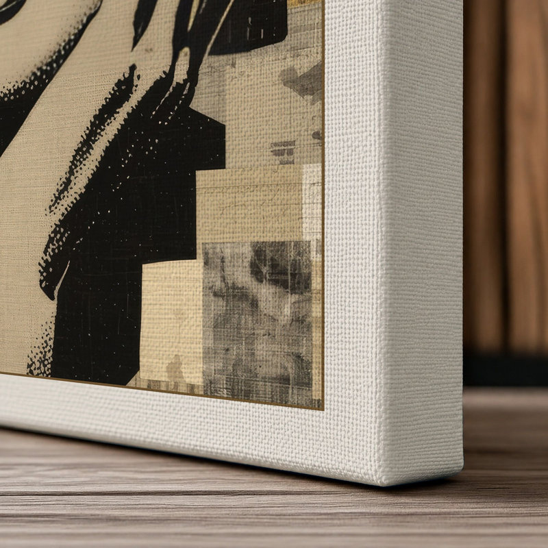 Portrait Pop Art - Wrapped Canvas, Cream Border, 30x20 - 76.2 x 50.8 cm