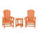 Ensemble de 3 chaises pour enfants en polyuréthane avec table d'appoint Dunphy