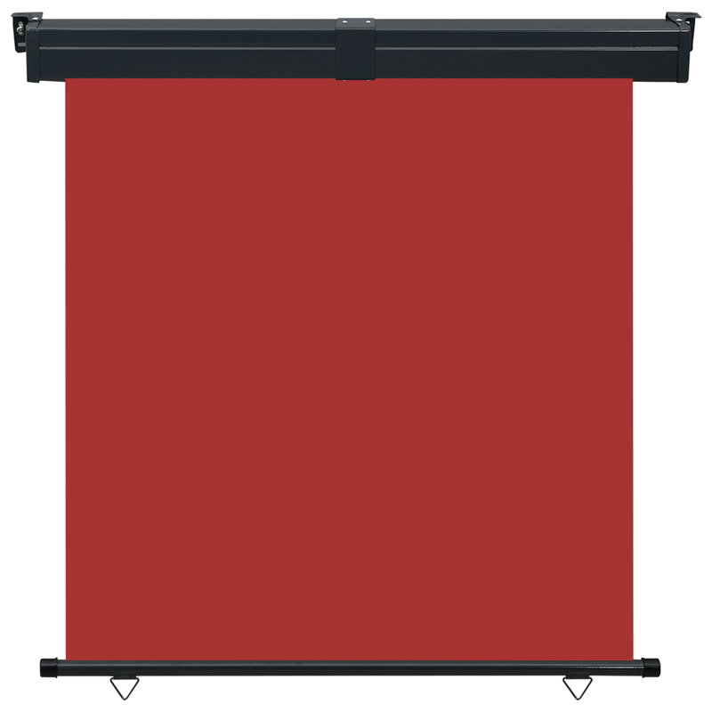 Ergin Balcony Side Awning, Red, 250cm H x 160cm W