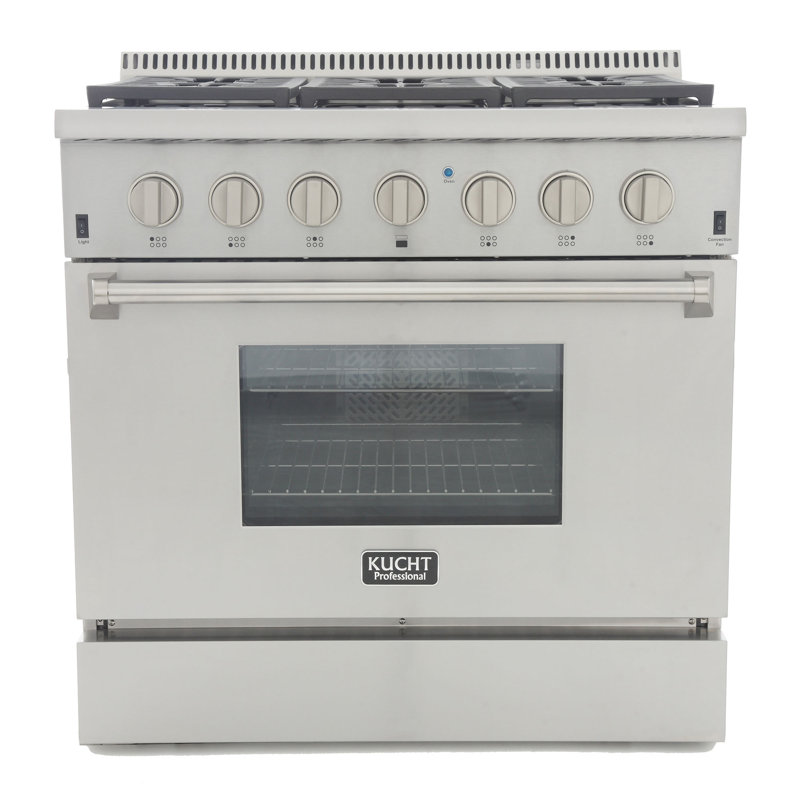 Kucht 36'' W Range, Classic Silver, Natural Gas