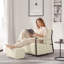 Upholstered Flannel Armchair