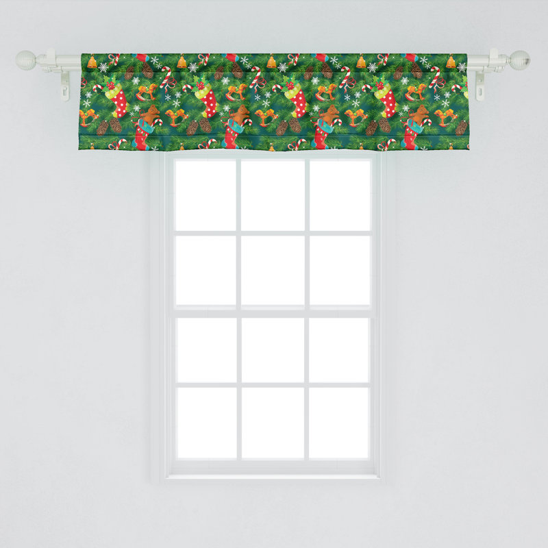 Ensemble de 2 cantonnières de Noël Ambesonne, L 54 po x L 12 po