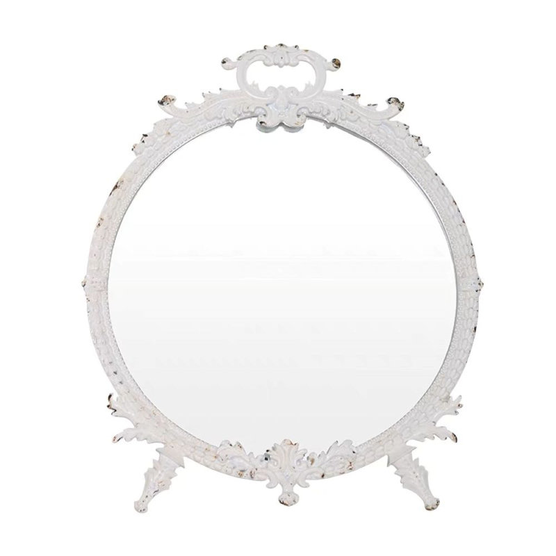 Miroir de maquillage étain