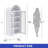 Arched Glass Display Cabinet With Led Lighting