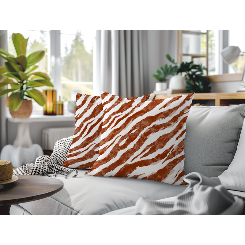 Coussin intérieur / extérieur Juno, 18x18, Burnt Orange