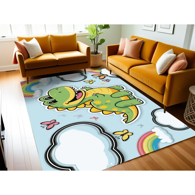 Tapis lavable pour animaux Zoomie Kids, Rectangulaire 7 pi x 10 pi