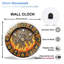 Horloge murale en verre Fiery
