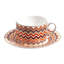Missoni Tea Cup & Saucer ICONIC Set in Luxury Box diam. 3.3in, H 2.3in, cap. 7.5 oz, Saucer dim. 6in-2126607467