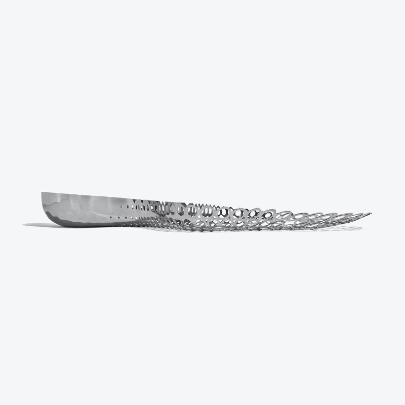 Cell Centerpiece, Black, Silver Stainless Steel