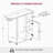 40.5"H White Ironing Cart With Ironing Board Clothes Rods Iron Rack Wheels And Adjustable Shelf