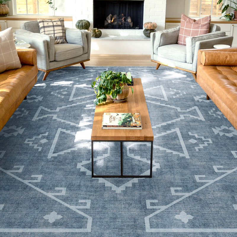 Tapis tissé à plat Kehr Bottineau, Rectangle 9 pi 10 po x 13 pi
