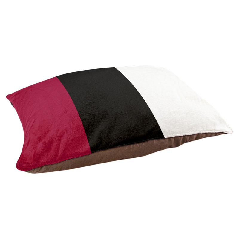 Coussin Designer, Grand (L 40 po x l 50 po), Rouge / Noir / Blanc
