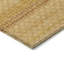 Tapis intérieur lavable rayé rond 8 pi blé et or