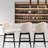 Aadhvika Upholstered BarStools with Solid Wood Frame-104100028-104100025