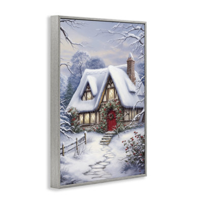 Niveous Winter Cottage Framed Giclee Art by Heidi Kuntz