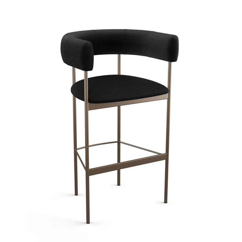 Tabouret de bar et de comptoir Everly Quinn Nakash, Bronze, Tabourets de bar (siège d'une hauteur de 30,75 po