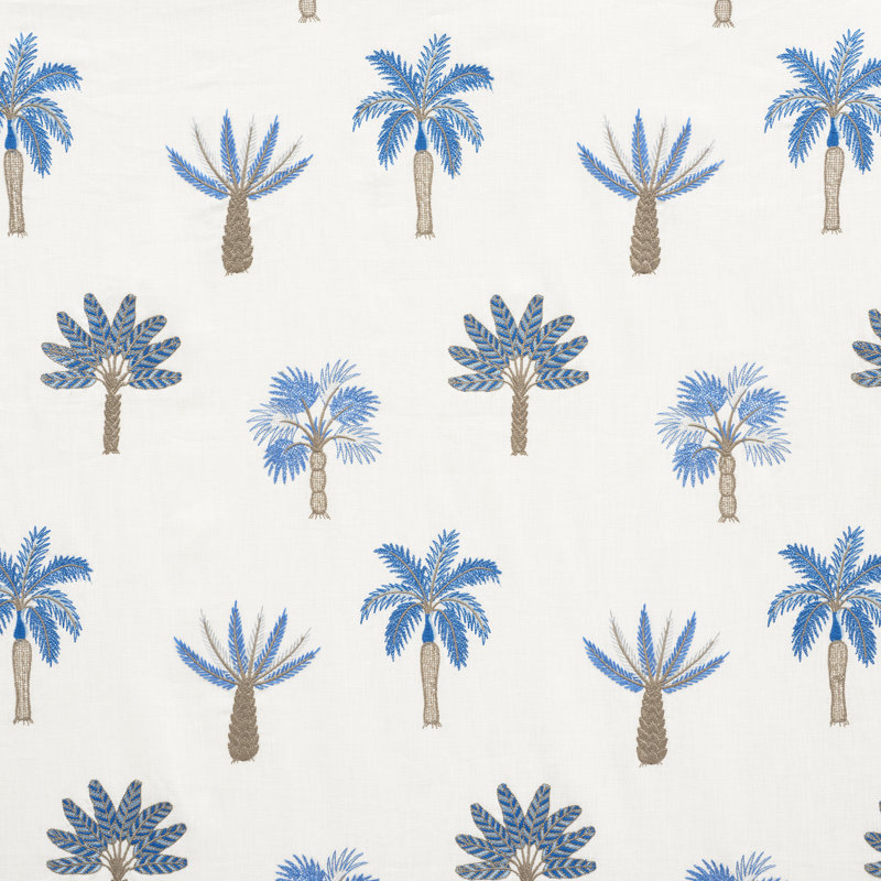 Palmetto Beach Embroidery Fabric