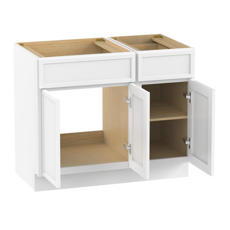 Base de meuble-lavabo simple 39 po seulement, Blanc