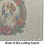 Planche à découper en verre fleurs de Noël anglais Foxhound