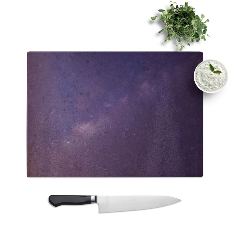 Tempered Glass Universe in Abstract Vol.21 Cutting Board, 39 cm W x 28.5 cm L