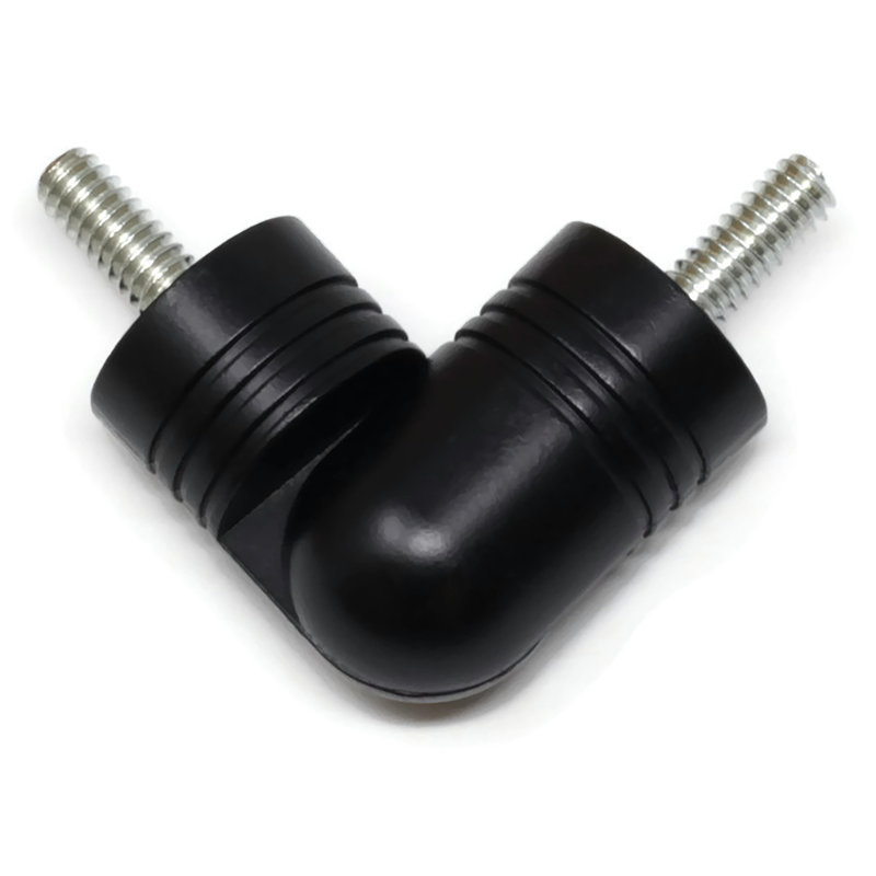 Peirce Curtain Hardware Accessory, Black, 0.87" H x 3.5" W x 0.87" D