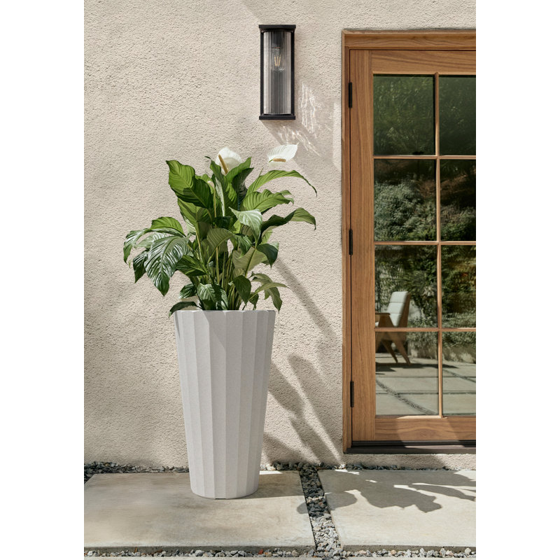 Grand pot à fleurs 26 po Veradek, White, Set of 2