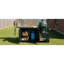 Chariot de barbecue extérieur 76,6 po avec comptoir en acier inoxydable et structure robuste