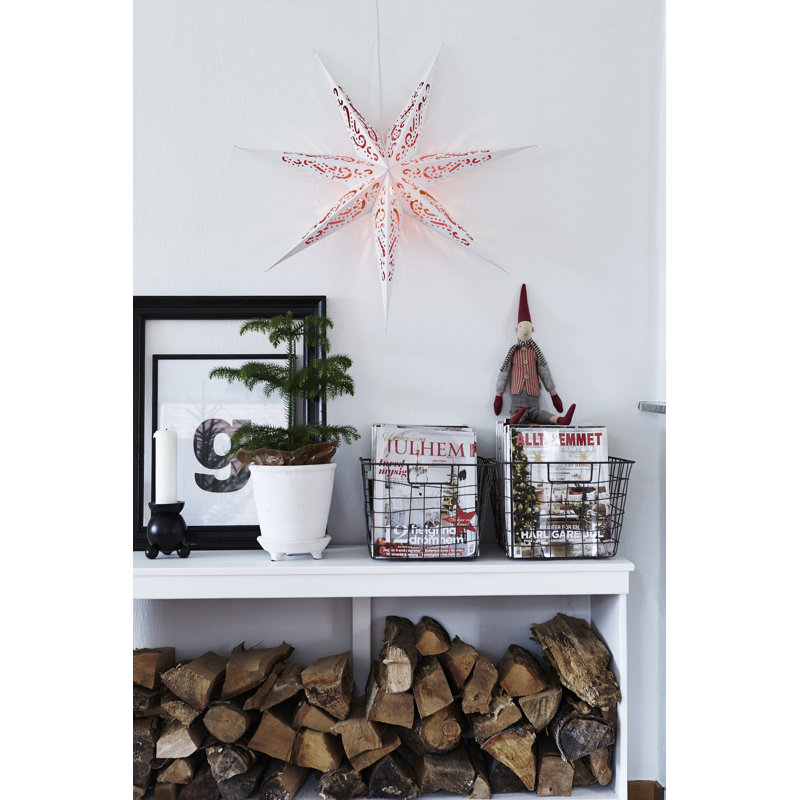 Lighted Window Décor, Red/White