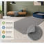 Tapis de litière gris en maille enroulée 24 x 17 avec rainures de récupération ultra-profondes pour un contrôle des projections et moins de dégâts ; sans phtalates, doux pour les pattes et nettoyable par rinçage ou aspiration.