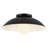 Umbra 14-in Black Semi-Flush Mount with Matte Opal Glass Diffuser-124959400