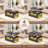 Lift Top Coffee Table, 4 In 1 Coffee Tables With Storage And Hidden Compartment, Farmhouse Coffee Table-1430817405-1430817407