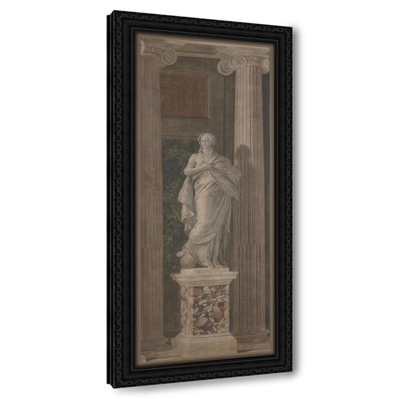 Figurine allégorique représentant la Grammaire (1760), H 32 po x l 16 po