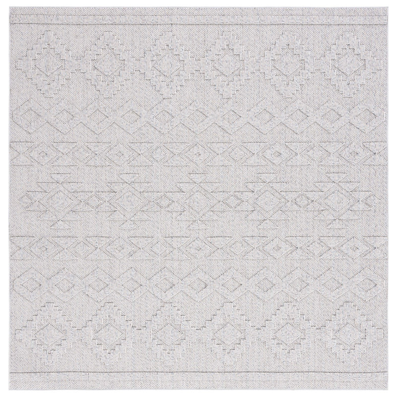 Amrom Southwestern Indoor/Outdoor Area Rug, Square 6'7"