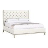 Michael Weiss Solid Wood Wingback Bed