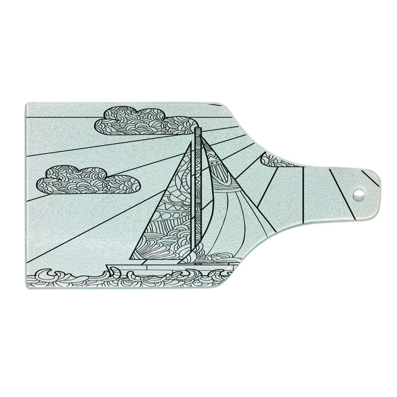 Planche à découper en verre trempé Ambesonne