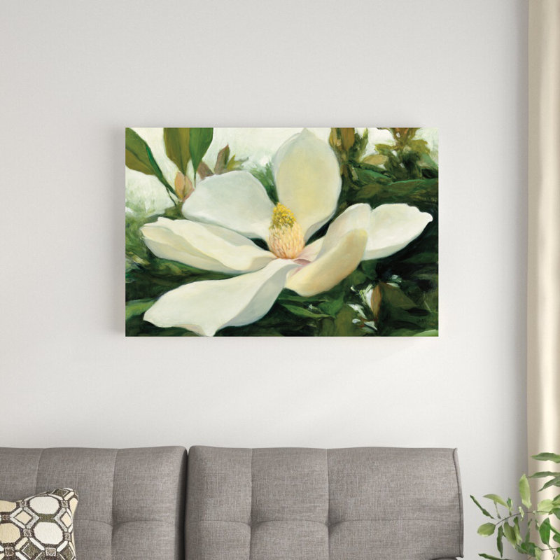 " Majestic Magnolia " by Julia Purinton Painting Print, 24" H x 36" W