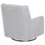Fauteuil pivotant Omari gris tourterelle, rembourré-1509725683