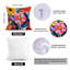 4 housses de coussin décoratives à motif floral 4 pièces