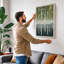 Birch Forest Minimalist - Wrapped Canvas-1587110694-1587110712