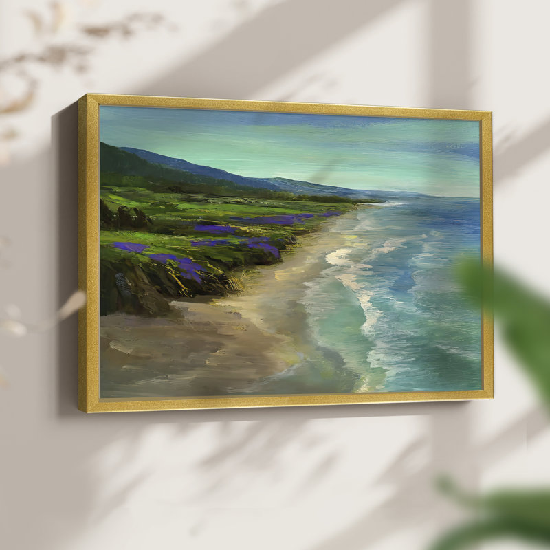 Montara Beach -Framed Print - Restickable, 8" H x 10" W
