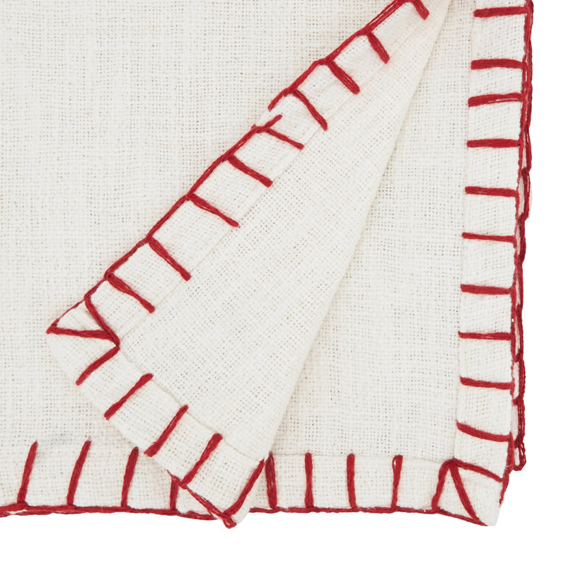 Chemin de table Abron Cozy Craftsmanship, Blanc