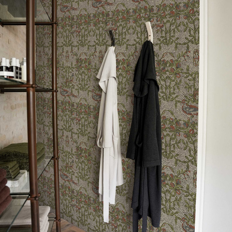 Strata Mosaic Peel and Stick Wallpaper by Jeremiah Brent, Green
