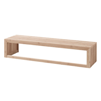 Fink Bamboo Solid Wood Accent Shelf