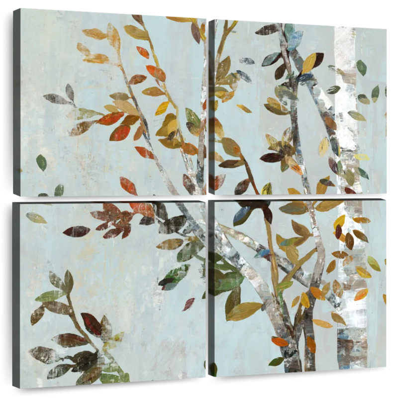 Harnek Birch With Leaves II, 32" H x 32" W