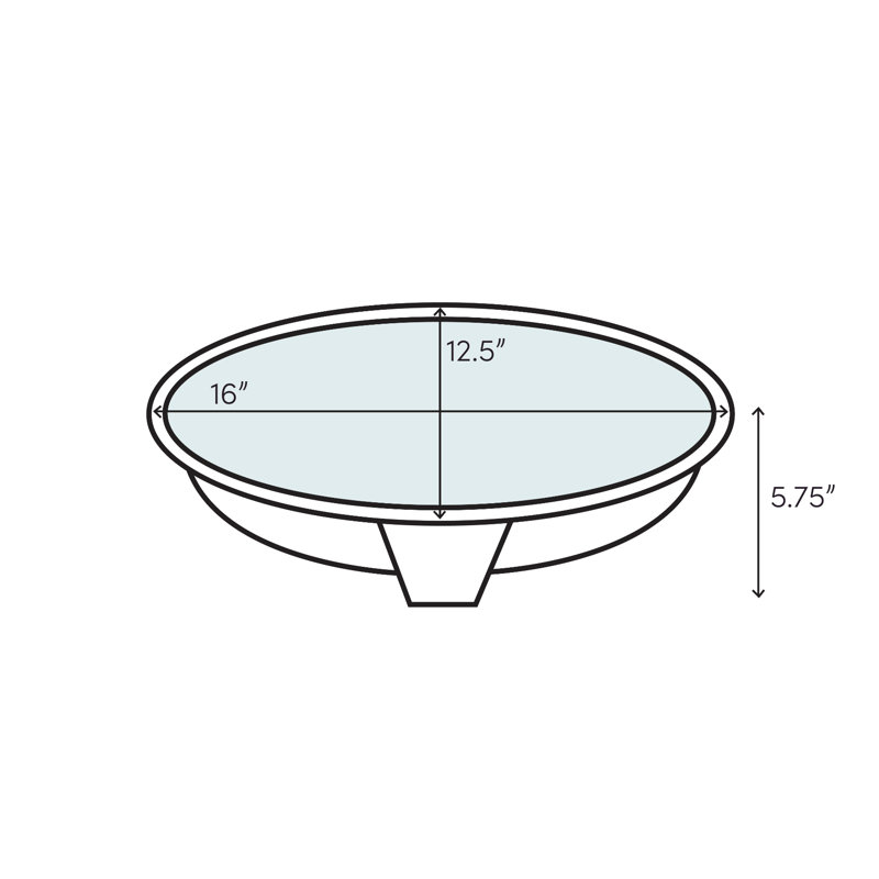 Asana Metal Oval Bathroom Sink