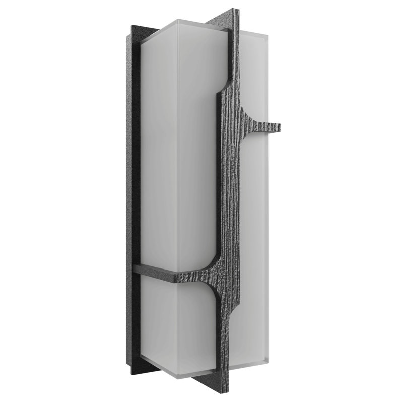Avenue Outdoor Black Wall Sconce, 18" H x 6" W x 4" D