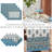 Home Fashions Tropez Paisley Block Print Coastal Stain & Water Resistant Indoor/Outdoor Fabric Rectangle Tablecloth